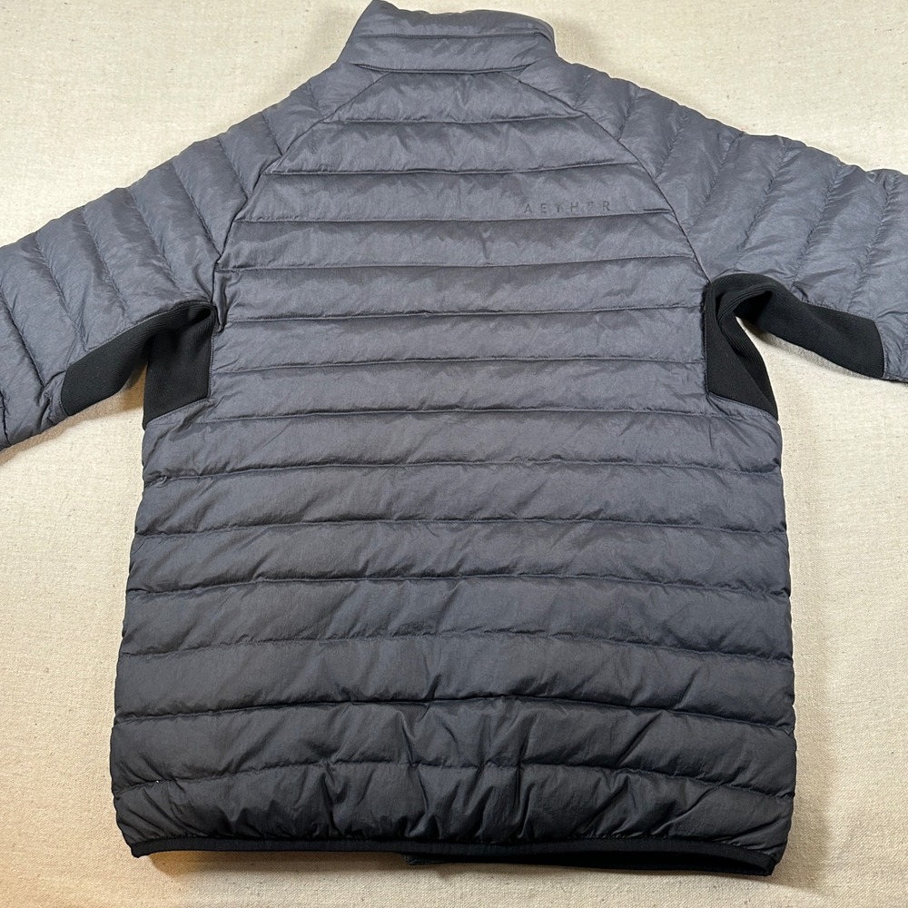 Aether Prospect Packable Down Jacket Mens Medium‎ Gray Puffer - Picture 4 of 9